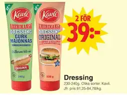 Matöppet Kavli Dressing erbjuda