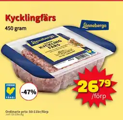 Extra Mjällby Stormarknad Lönneberga Kycklingfärs erbjuda
