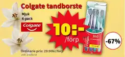 Extra Mjällby Stormarknad Colgate tandborste erbjuda
