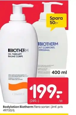Rusta Bodylotion Biotherm erbjuda