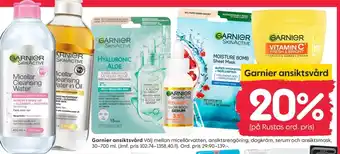 Rusta Garnier ansiktsvård erbjuda