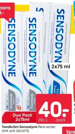 Rusta Tandkräm Sensodyne erbjuda