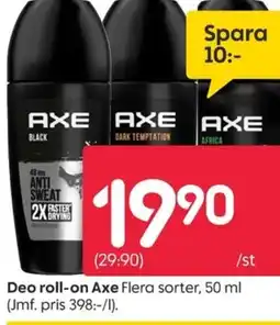 Rusta Deo roll-on Axe erbjuda