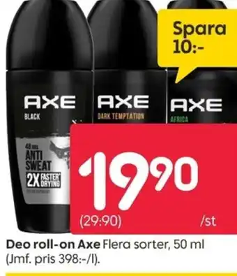 Rusta Deo roll-on Axe erbjuda