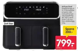 Rusta Airfryer Dual erbjuda