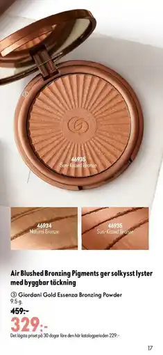 Oriflame Giordani Gold Essenza Bronzing Powder erbjuda