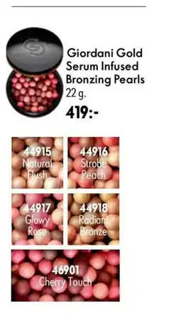 Oriflame Giordani Gold Serum Infused Bronzing Pearls erbjuda
