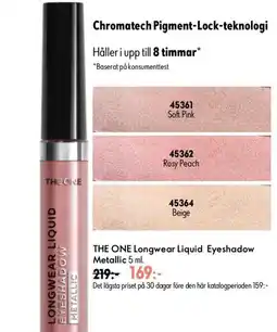 Oriflame THE ONE Longwear Liquid Eyeshadow Metallic erbjuda