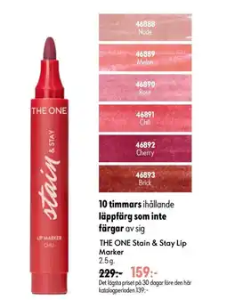 Oriflame THE ONE Stain & Stay Lip Marker erbjuda