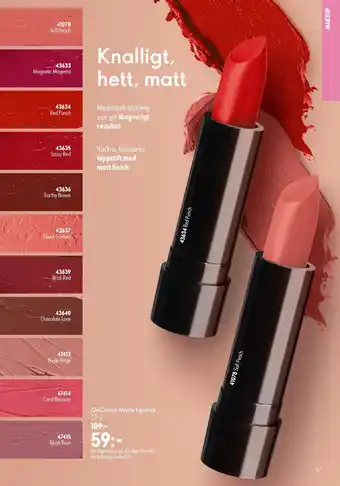 Oriflame OnColour Matte Lipstick erbjuda