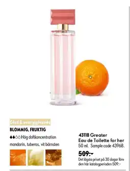 Oriflame Greater Eau de Toilette for her erbjuda