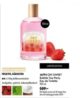 Oriflame OH! SWEET Bubble Tea Party Eau de Toilette erbjuda