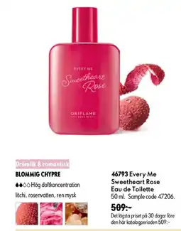 Oriflame Every Me Sweetheart Rose Eau de Toilette erbjuda
