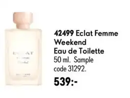 Oriflame Eclat Femme Weekend Eau de Toilette erbjuda
