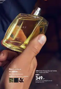 Oriflame Eclat Homme Eau de Toilette erbjuda