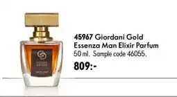Oriflame Giordani Gold Essenza Man Elixir Parfum erbjuda