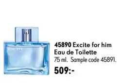 Oriflame Excite for him Eau de Toilette erbjuda