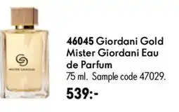 Oriflame Giordani Gold Mister Giordani Eau de Parfum erbjuda