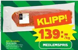 Stora Coop Färsk laxfilé, Medlemspris erbjuda