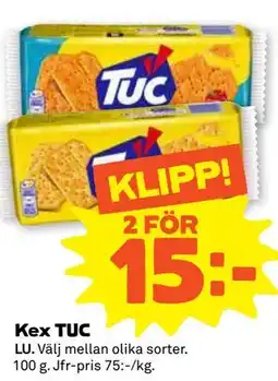 Stora Coop Kex TUC, Medlemspris erbjuda