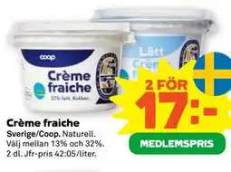 Stora Coop Crème fraiche, Medlemspris erbjuda