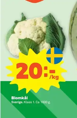 Stora Coop Blomkål erbjuda