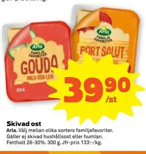 Stora Coop Skivad ost erbjuda