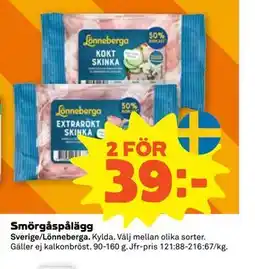 Stora Coop Smörgåspålägg erbjuda