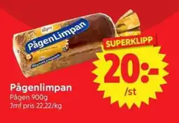 Nya Pulsen Pågenlimpan Pågen 900g erbjuda