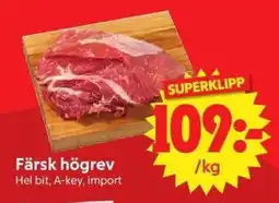 Nya Pulsen Färsk högrev erbjuda