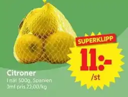 Nya Pulsen Citroner erbjuda