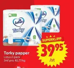 Nya Pulsen Torky papper erbjuda