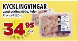 Matvärlden Tensta Lantkyckling Kycklingvingar erbjuda