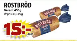 Matvärlden Tensta Garant Rostbröd erbjuda
