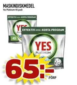Din Mat YES Maskindiskmedel erbjuda