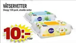 Din Mat Sleepy Våtservetter erbjuda