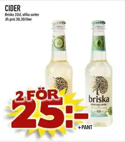 Din Mat Briska Cider erbjuda