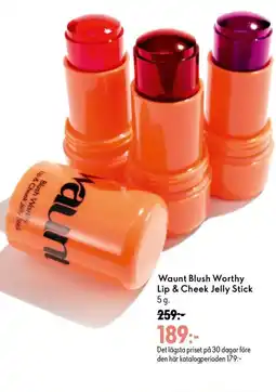 Oriflame Waunt Blush Worthy Lip & Cheek Jelly Stick erbjuda
