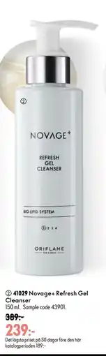 Oriflame Novage+ Refresh Gel Cleanser erbjuda