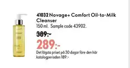 Oriflame Novage+ Comfort Oil-to-Milk Cleanser erbjuda