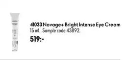 Oriflame Novage+ Bright Intense Eye Cream erbjuda