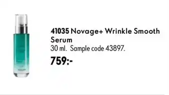 Oriflame Novage+ Wrinkle Smooth Serum erbjuda