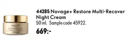 Oriflame Novage+ Restore Multi-Recover Night Cream erbjuda