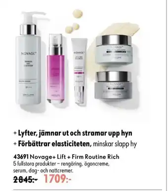 Oriflame Novage+ Lift + Firm Routine Rich erbjuda
