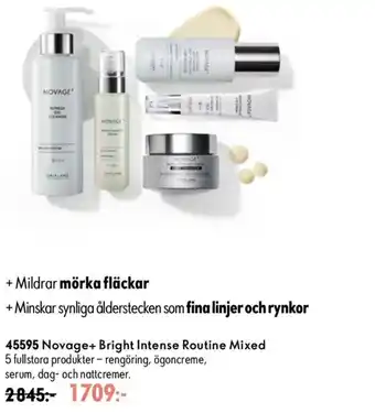 Oriflame Novage+ Bright Intense Routine Mixed erbjuda