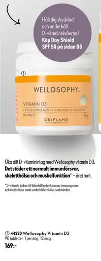 Oriflame Wellosophy Vitamin D3 erbjuda