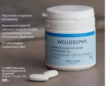 Oriflame Wellosophy Marine Magnesium & Vitamin B6 erbjuda