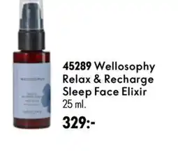 Oriflame Wellosophy Relax & Recharge Sleep Face Elixir erbjuda