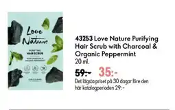 Oriflame Love Nature Purifying Hair Scrub with Charcoal & Organic Peppermint erbjuda