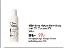 Oriflame Love Nature Nourishing Hair Oil Coconut Oil erbjuda